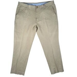 Brooks Brothers Mens Clark Chinos 42x30 Baird McNutt Irish Linen Khaki Tan